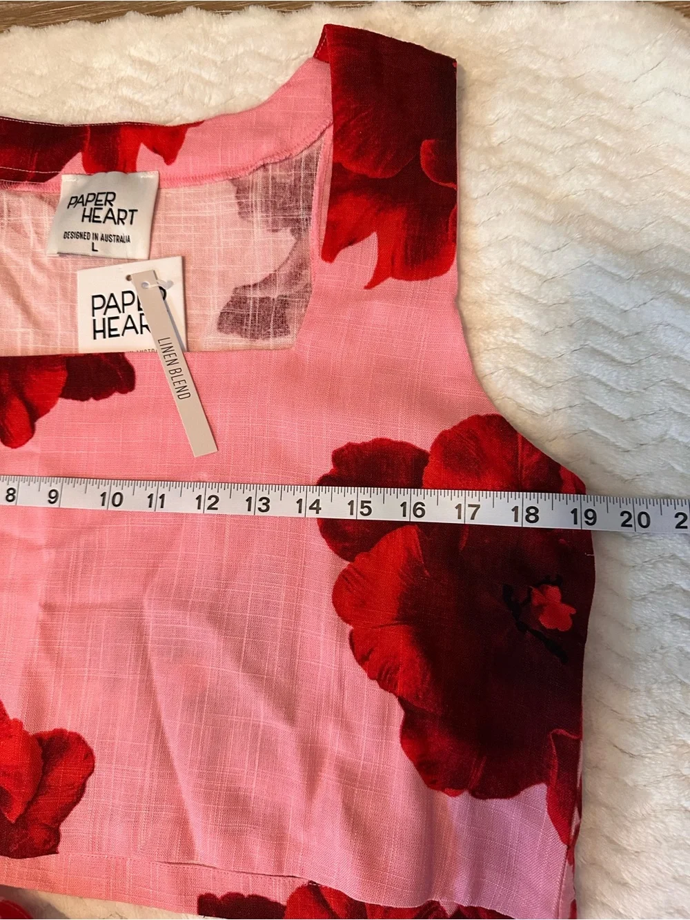 NWT Paper Heart Floral Top & Belted Maxi Skirt 2-Piece Set Pink/Red L